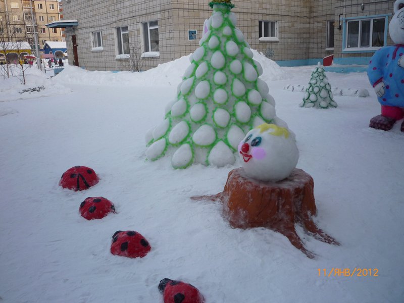 Как сделать снеговика своими руками в детский сад